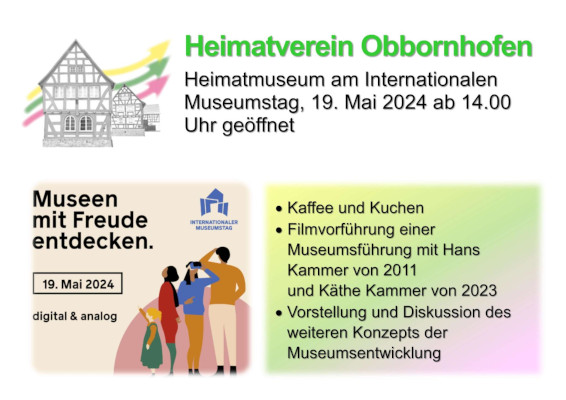 Plakat Internationaler Museumstag im HVO