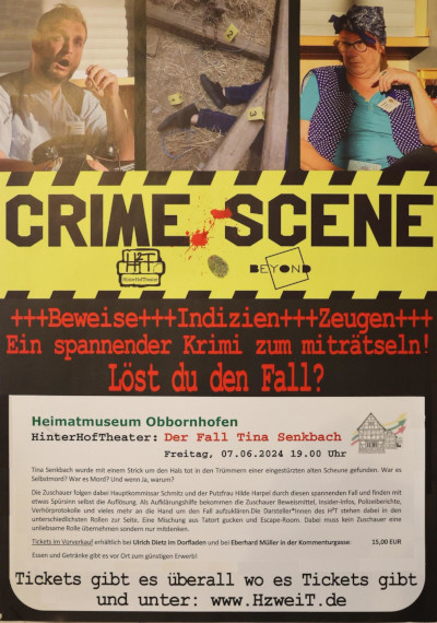 Plakat Krimidinner im HVO