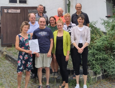 Überreichen des Konzepts für die Arbeit des Heimatvereins