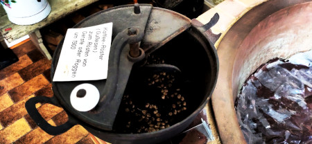 Kaffeeröster aus Gusseisen